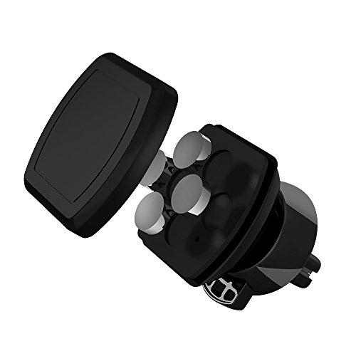 Soporte Magn  tico M  vil para Coche     Montura Universal para Rejilla de Ventilaci  n     Rotaci  n de 360       Imanes extra fuertes     El mejor para iPhone y otros smartphones     Garant  a de reembolso
