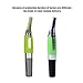 inkint Portable Nose Ear Facial Hair Trimmer Clipper Eyebrows/Mustache Razor Shaver Unisex Face Hair Grooming Tool with Built-in LED Light