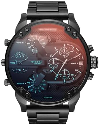 Diesel Orologio Analogico Quarzo Uomo con Cinturino in Acciaio Inossidabile DZ7395