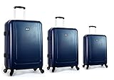 amazon trolley kappa Juego de trolleys en ABS muy resistente y gran capacidad, incluido cabina 55x40x20 muy ligero