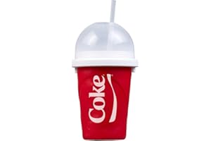 ‎MAGIC FREEZ Magic Freez Slushy Maker – Tragbarer Slushy Becher aus Silikon mit 2-in-1 Strohhalm und Löffel – Slush Ice Maker für erfrischende Slushies – Slushi Cup zum Slush Eis selbermachen – 370ml