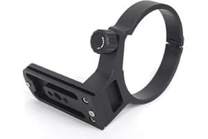 DUOMIANSHOU Stativ-Halterungsring für Objektiv, kompatibel mit Tamron 100–400 mm f/4.5–6.3 Di VC USD (A035), Objektivstützhalterung, Unterseite ist Arca-Swiss Fit Schnellwechselplatte für Stativ-Kugelkopf