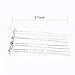 TQWY Lovely Charm 20pcs Wedding Bridal Party Diamante and White Faux Prom Pearl Flower Rhinestone Crystal Hair Pins Clips Grips Pins Hairpins Bridesmaid Clips (D purple)