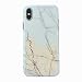 Produktbild iPhone x Handyhülle ,Dewanxin 2018 Neu Marmor Kunst geblümte pattern Muster Telefon-Kasten,Stoßfest Tasche Handytasche Holster Hüllen & Cases Ultra Dünne Rundum-schutz Kratzfeste Silikon Hülle Bumper Kratzfeste Scratch-Resistant Schale Protective Skin Handyhülle Stoßfest Tasche Rückseite Schutz Etui Protective Case Cover (iPhone x Handyhülle, Weiß)