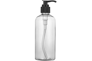 Geminimall 100/200/300 ml leere nachfüllbare Flasche Shampoo Flasche Pumpflasche Lotionbehälter Spülung Spender Dusche Kunststoff Bad Waschen Massage Öl Flasche transparent 200 ml