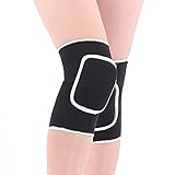 Unisex Adult Thicken Sponge Padding Breathable Elastic Knee Pads Kneecap Leg Support Winter Warm Knee Warmers Sleeve for Outdoor Sports Volleyball Basketball Dance Cycling Climbing Yoga