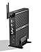 Produktbild Kingdel® Lüfterloser Mini-Industriecomputer von mit 16 GB RAM, 128 GB SSD, Intel i7 Haswell-CPU der 4. Generation, 2 * HDMI, 2 * LAN, 4 * USB3.0, WLAN, Windows 10 Pro