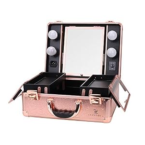 LUVODI® Maleta Profesional de Maquillajes, Maletín de Cosméticos, Estuche de  Maquillajes Profesional, con 4 Bombillas de… | mejorcrema.es