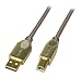 Produktbild LINDY 37689 Kabel A auf B (5m, USB 2.0) Gold