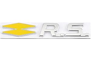 WWFAN Autocollant de Voiture Grille emblème for Renault RS GT Clio Scenic Laguna Espace Megane Koleos Sandero Safrane Vel Satis Arkana Talisman (Color Name : Gris)