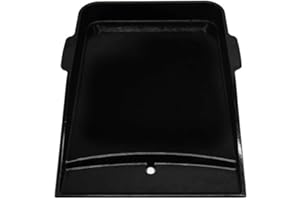 Weber Deluxe Plancha für Genesis II Modelle (57 x 40cm), Ersatz für Grillrost, Porzellan-emailliertes Gusseisen, passend für Weber Genesis II Gasgrill 400 & 600er Serie - Schwarz (7665)