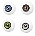 Grimas Theatrical False Artificial Eye in Brown- Prop Character, Fancy Dress