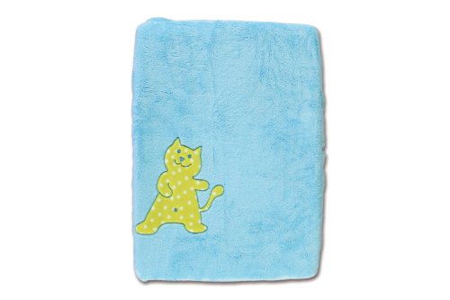 Baby Boum Changing Mat Cover with High Quality 3D Kitten AppliquÚ (Hot Pink)