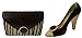 Produktbild Schokoladen Handtasche 07-121119 (T30) mit Schuh (S04) Muttertag, dunkle Schokolade mit weißer Spitze, dunkler Platte, Stöckelschuh, High Heels, Geschenk, NEU'
