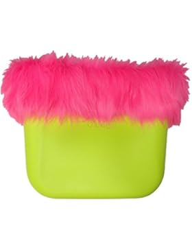 Trim Bordüre Kunstfell Umrandung Universell zb O Bag Classic PINK