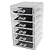 KurtzyTM 5 Drawer Tower Clear Acrylic Plastic Make Up Beauty Organiser Table Top Draws