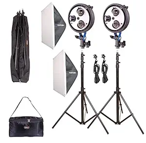 Harison Trilux Mark II Double Kit/YouTube Lighting/Fluorescent Light for Still & Video