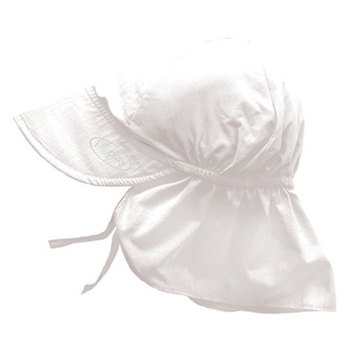 I Play Unisex Baby Solid Flap Sun Protection Hat White 0 - 6 Months