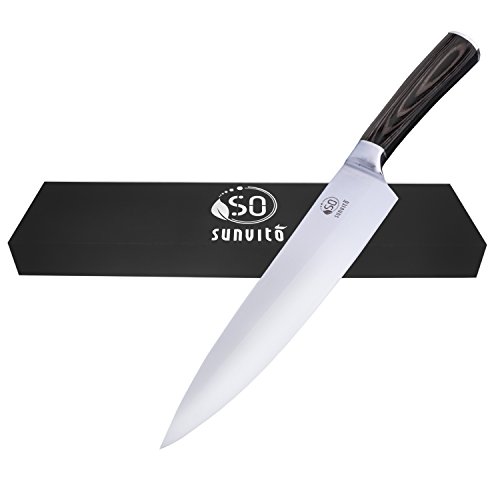 Sunvito Chef Messer, 8 Zoll PRO Edelstahl Chef's Messer für einfache Hand mit Geschenkbox