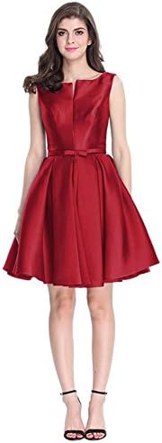 Women'S Dresses Wedding Party Evening Bridal Bridesmaids Birthday Prom Satin Deep V Neck Slim Banquet Sleeveless Short Dress . 1 . Us18