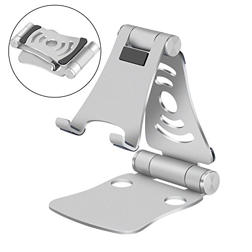 Tragbare Universelle Ständer Halterung für Handy, Laptop, iPad & Tablet, ksendalo faltbar, verstellbare Aluminium Halterung für iPhone, iPad, Samsung, Tablet PC und alle Smartphone/Laptop Geräte