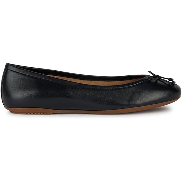 Ballerine Piatte Geox D Palmaria B - In Pelle Con Suola Gomma, Comode Ed Eleganti