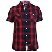 Produktbild D555 Duke Herren groß Kingsize Zwillings Tasche Shorts Ärmel kariert Lumberjack Baumwollhemd - Marineblau, 5XL