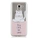 Produktbild Flymaff Schutzhülle für Galaxy J6 2018, mit gratis Displayschutzfolie, ultradünn, Weiches Premium-Gel, TPU, modisch, dünn, für Samsung Galaxy J6 2018, Gummi, Yoga cat, Samsung Galaxy J6 2018