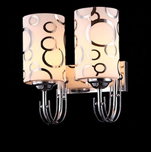 HJK Genuine Warm Wall Lamp Silver Bubble Circle Bedside Lamp Bedroom Study Wall Lamp Corridor Wall Lamp,B,Without light source (W)