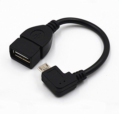 DaoRier USB OTG Kabel Typ-B Stecker Gewinkelt 2.0 Typ-A Buchse Mobiltelefon-Datenleitung 11cm 1 Stück - 6