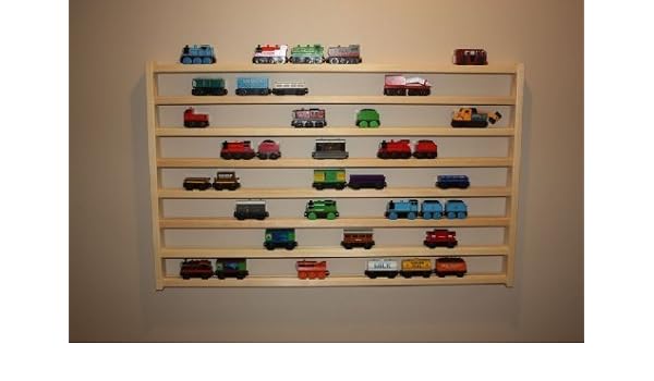 Buy Train Rack Mega Thomas Train Wooden Storage Display Wall Rack