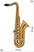 Produktbild Patch-Iron-Saxophon - Saxophone - gold - - Oldschool - Muisk - Iron On Patches - Aufnäher Embleme Bügelbild Aufbügler
