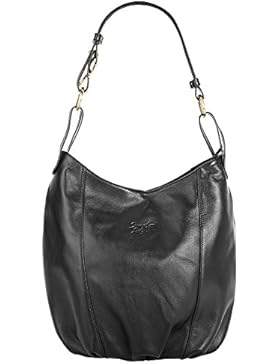 SAMANTHA LOOK Shopper ECHT LEDER schwarz Damen