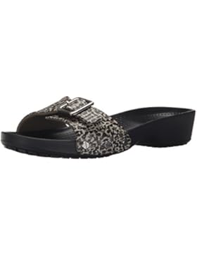 crocs Damen Sarahlprdsndlw Offene Sandalen mit Keilabsatz