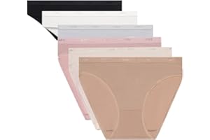 Dim Culottes Femme Lot de 6 | Les Pockets Ecodim Coton | Douceur & Confort | Ceinture Invisible | Multicolores | Style Classique