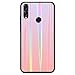 Produktbild Fantasyqi Handyhülle Kompatibel mit Huawei Honor View 10 Lite/Huawei Honor 8X Hülle Bumper Silikon Aurora Gradient Design Ultradünn Regenbogenabdeckung Soft TPU Rahmen Stoßfest Case 3D Kratzfest