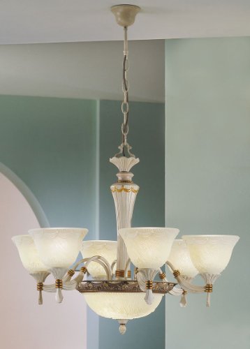 Preisvergleich Produktbild Vienna Rose Kronleuchter / Altmessing / 6+2-flammig