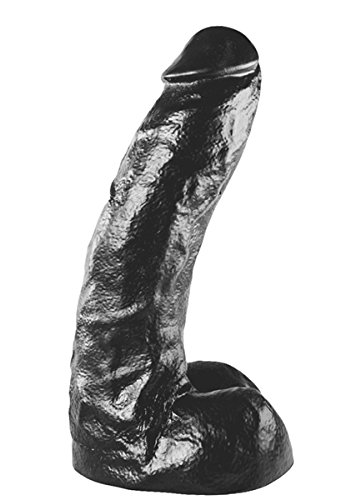 All-Black-255-cm-Black-AB67-Vinyl-Dildo