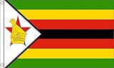 bandera de zimbabwe africa Bandera de 91 x 60 cm. 3Ft x 2Ft Flag Bandera pequeña de Zimbabwe