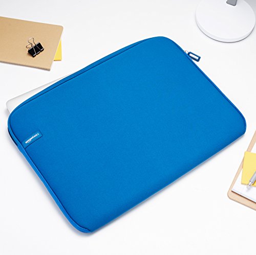 AmazonBasics Laptop-Schutzhülle, für eine Bildschirmdiagonale von 17,3 Zoll, Hellblau - 7