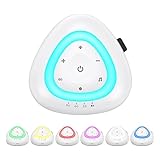 Oqimax White Noise Machine, Portable Sleep Aid Sound Machine With 18 Sounds, 7 Night Light & Breathing Light, 3 Timer Option, Memory Function, Type-c Rechargeable For Aid Meditation, Travel, Office