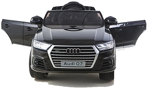 simron Audi Q7 Quattro SUV Elektro Kinderauto Kinderfahrzeug Ride-On 12V Kinder Elektroauto schwarz