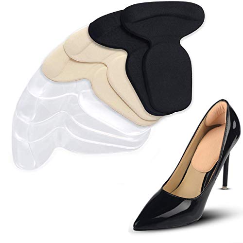 4 pares t-forma plantillas silicona gel almohadillas