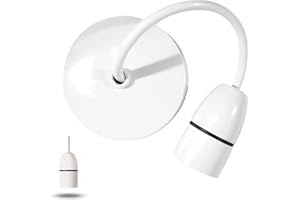 LAXIS Ceiling Pendant Light Fitting 6 Inch Ceiling Lights Vintage Hanging Light Plastic Lamp Hanging Light for Bed Room, Living Room, Dinning Room and Home Decor …