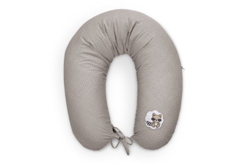 Qualitäts Baby Stillkissen Schwangerschaftskissen von Sei Design 170 x 30cm, Füllung aus 3-D Faserkügelchen – sehr weich und angenehm. Bezug mit Reißverschluss und hochwertiger Stickerei - 4