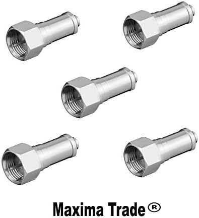 Maxima Trade Set 5 x F-Abschlusswiderstand DC-Coupled/End Resistor | F-Connector | DC-Block | 75 Ohm Terminator