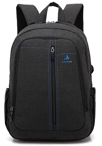 kayond® Ultraportable Laptop Rucksack – Ultralight Nylon EPE Schaumstoff sandwich-classic für Schule und zudem schwarz