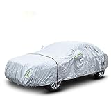 【Multifunktional schutz】Schutz PKW gegen UV-Strahlen, Regen, Schnee, Staub, Blätter und Kratzer. Die hochwertige Fahrzeugabdeckung ist die perfekte Wahl um ultraviolette Strahlen, Schnee und Staub zu blockieren und Ihr Auto vor Kratzern zu schützen. Für innen und draussen Autoschutz.