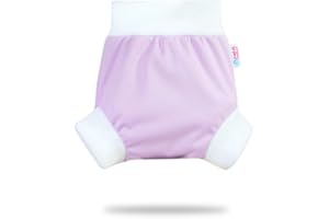 ‎PETIT LULU Petit Lulu Überhose (Schlupfüberhose) Größe S (4-7 kg) für Höschenwindeln (Lila)