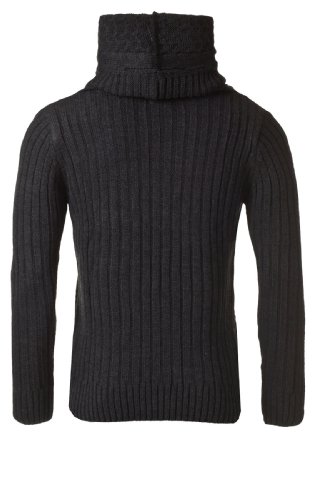 Carisma Herren Rundhalspullover Strickpullover Anthra